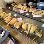 舞妓飯 - 十六色の一口串天ぷら膳②