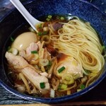 塩そば専門店 桑ばら - サンマ香油のつけそば