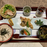 江戸懐石 若福 - ランチ 梅とろろ にぎわい膳　１９８０円