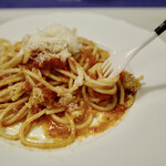 モイベーカリー - 【追加】Spaghetti alla Chitarra con Pomodoro フォーク左巻き