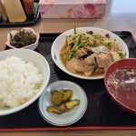 Mimatsu Shokudou - 肉ニラ炒め定食800円