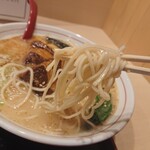 紀翔 - 豚骨塩ラーメン角煮大盛 1,500円 (税込)、麺