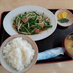 つちや - レバニラ炒め定食