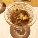 鮓 きずな - 愛媛県 のれそれ 自家製そうめん出汁 青森県わかめそうめん 青海苔と