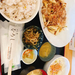 めし屋ひろし - 豚肉とらっきょう炒め定食　¥950-