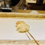 日本橋 蕎ノ字 - ☆落花生は天ぷらネタにしては珍しい。