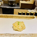 日本橋 蕎ノ字 - ◎鱧の天ぷらは身がふっくらし、揚げ方は最高。美味い！