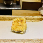 日本橋 蕎ノ字 - ◎茄子はみずみずしい。塩で頂く。