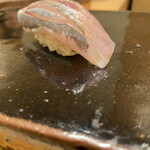 鮨 まつうら - 鯵　鹿児島は出水の鯵　身の旨味、鼻に抜ける香りが心まで蕩けます