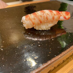 鮨 まつうら - クルマエビ　やはりクルマエビはあまり感動しないんだよなぁ　好みの問題ですね