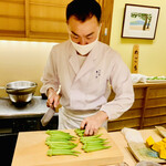 日本橋 蕎ノ字 - ◆丸オクラ（静岡・掛川）　　　　　　　　　　　　　　　　　　◎通常のおくらに比べて長さがあり大きめ。