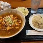 Yokohama Daitou - マーボー豆腐麺・半チャーハンセット