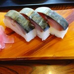 皿そば 渚庵 - 鯖寿司