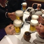 活魚割烹 赤坂 - 乾杯でスタート