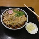 七福そば - たまごとじうどん　450円