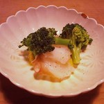 酒陶　築地 - 低温調理した蒸し蛸　棒鱈のオランデーズ