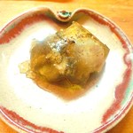 天ぷら たけうち - 北海道産　真つぶ貝の煮こごり　日本酒によく合います