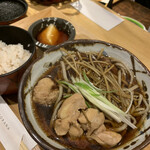 Kaoru Tsukesoba Sobana - 鳥ごぼう蕎麦ととろろご飯