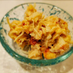 天ぷら料理 さくら - 花咲ガニ　カニミソあえ