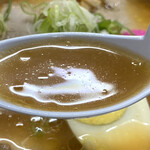 ラーメンたかはし - 小生には美味しく感じたスープでした。