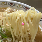 ラーメンたかはし - 喉越しの良い細麺