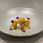 Pluie dete - レアチーズケーキとマンゴーソルベ