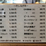 炭焼うなぎ あおいや - メニュー