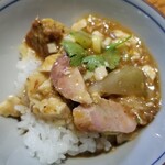 ラーメン巌哲 - 冷やし麻婆麺 ご飯割り付き