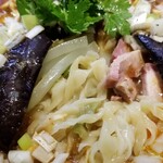 ラーメン巌哲 - 冷やし麻婆麺＋パクチー