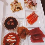 湯元 銀泉閣 - 夕食バイキング  カップのプチデザートが美味しかったです。