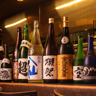 We are particular about carefully selected sake. Assortment of delicious alcoholic beverages for each occasion◎