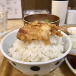 大納言 - とり天 オンザライス♡