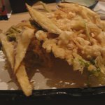 蕎麦バーかつのや - かきあげ天ぷら