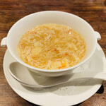 開化亭 - 北海道産毛蟹の中華風茶碗蒸し