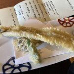 皆美館 - 油物　石州穴子一本揚げ！でかっ！