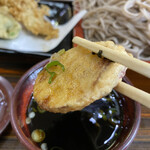 富士 - 辛めの蕎麦つゆに浸けるとさつま芋の甘みがよく分かります