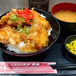 天壱 - とり天丼　@600