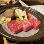 萬翠楼 福住 - メインのサーロインステーキ