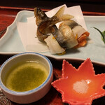 萬翠楼 福住 - 強肴  手前にあるのが蓼酢