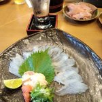 ととすし - 肝も最高！かわはぎお造り('14.04)