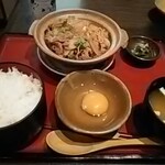 Nanao - 三元豚の肉豆腐（生卵付）