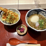 Toro Mugi - ミニ天丼とミニとろろ蕎麦