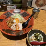 麺屋 つくし - まぜそば　高菜ごはん