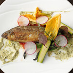 ラトリエ - 鮎のコンフィ~枝豆のソース~