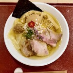 麦と麺助 - 特製イリコそば 上から