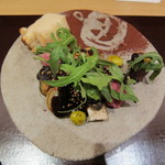 神保町 傳 - 茄子田楽と牛肉の炙り・ハロウィンバージョン