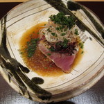 神保町 傳 - カツオの玉ねぎポン酢