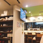 食堂 高ひろ - 食堂らしくTVがついてる