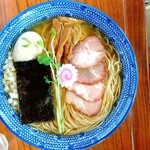 きく屋 - 煮干中華煮玉子入り大盛‼️