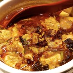 めだかタンタン - 酸辣湯麺ミニ！ こちらまさか下に麺が隠れているとは思えない。